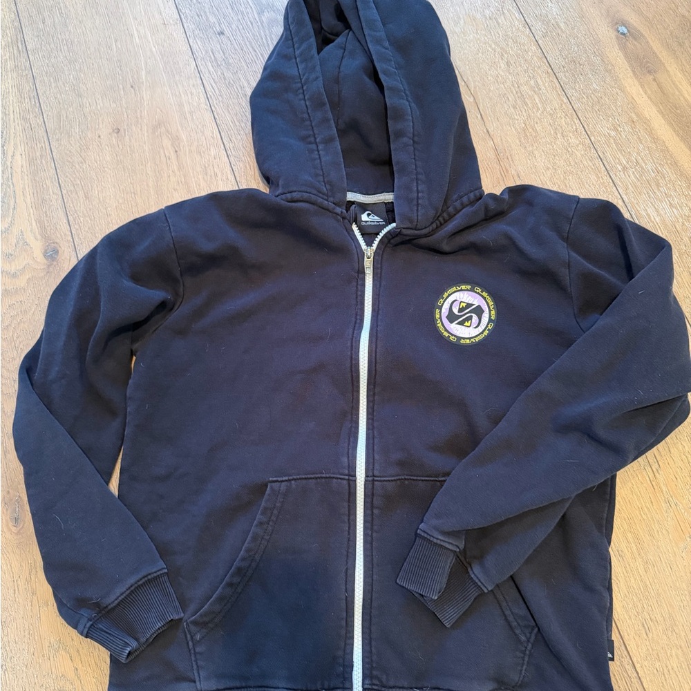 Quiksilver Kids Black Zip-Up Hoodie